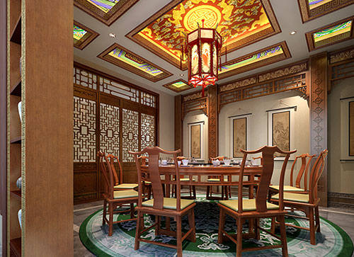 皇桐镇中式古典风格家居装修设计效果图