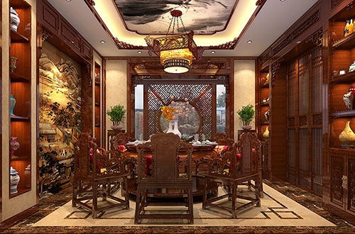 皇桐镇温馨雅致的古典中式家庭装修设计效果图