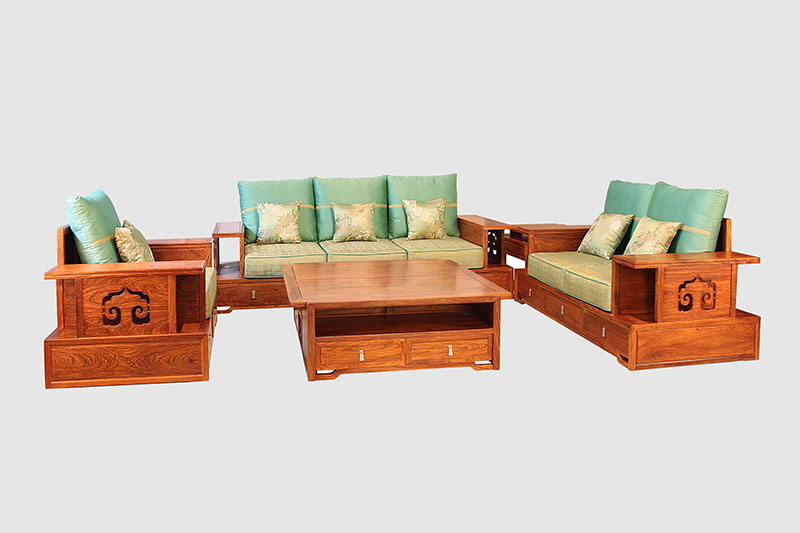 皇桐镇中式实木沙发简直太美了