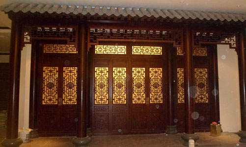 皇桐镇传统仿古门窗浮雕技术制作方法